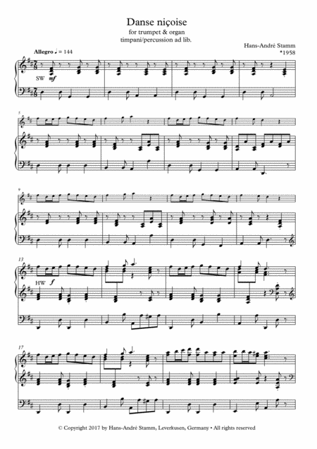Danse Nioise For Trumpet Organ Timp Perc Ad Lib Page 2