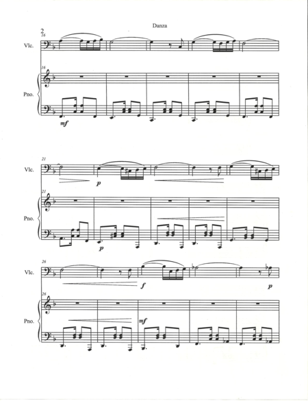 Danza Para Cello Y Piano Page 2