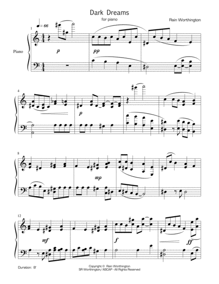 Dark Dreams For Piano Page 2