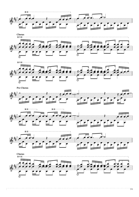 Dark Side Solo Guitar Score Page 2