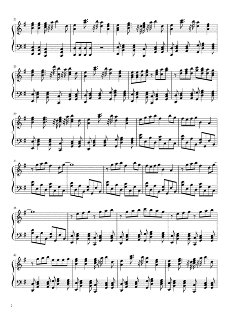 Darkside Alan Walker Piano Music Sheet Page 2