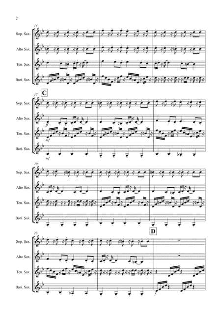 Daves Disco For Saxophone Quartet Page 2
