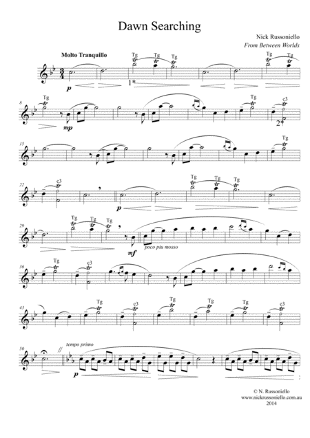 Dawn Searching Solo Soprano Saxophone Page 2