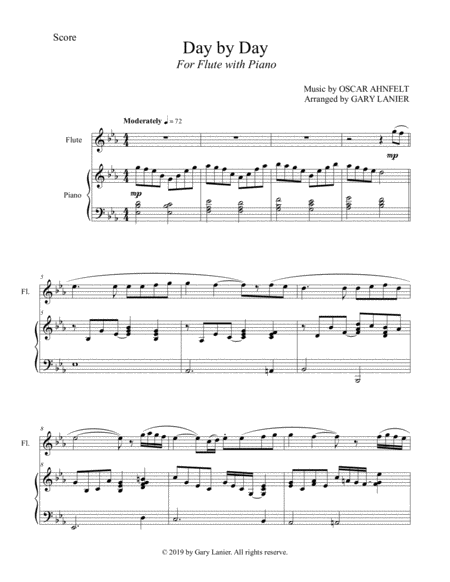 Day By Day Flute With Piano Score Part Included Page 2