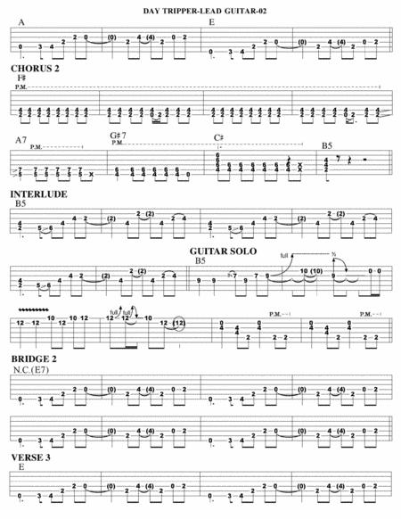 Day Tripper Guitar Tab Page 2