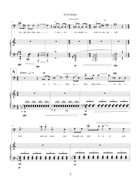 De Profundis 2010 For Baritone And Piano Page 2