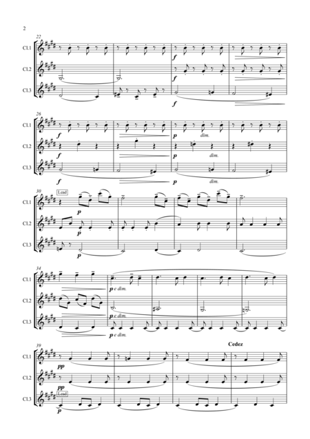 Debussy Childrens Corner Mvt 3 Serenade Of The Doll Clarinet Trio Page 2