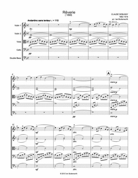 Debussy Rverie For String Orchestra Page 2