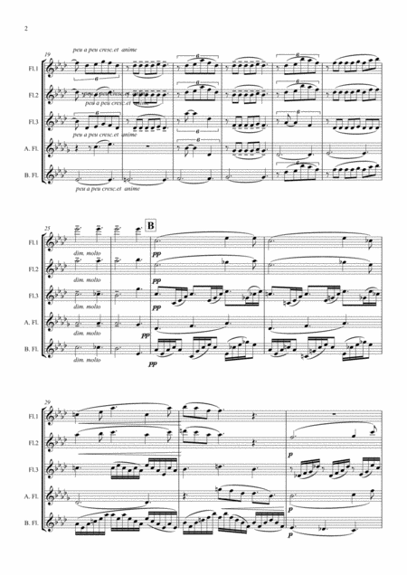 Debussy Suite Bergamasque Mvt 3 Clair De Lune Flute Quintet Page 2