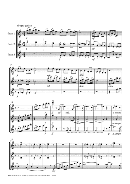 Debussy The Little Negro For 3 Flutes Page 2