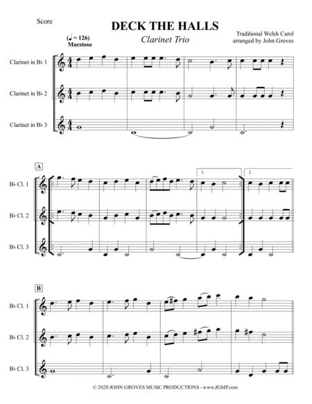 Deck The Halls Clarinet Trio Page 2