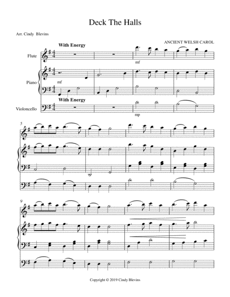 Deck The Halls For Piano Flute And Cello Page 2