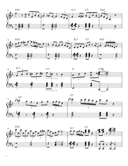 Deck The Halls Jazz Piano Page 2