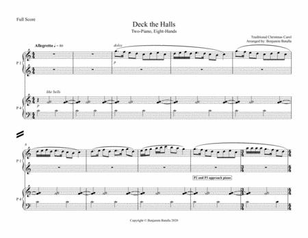 Deck The Halls Piano Eight Hands Page 2