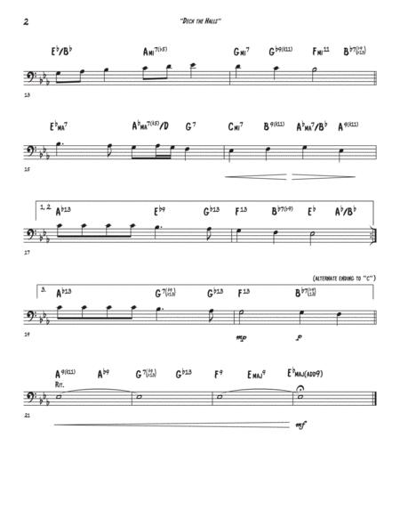 Deck The Halls Trombone Piano Eb Major Page 2