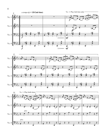 Demented Music Pervertimento For Cello Quartet Page 2