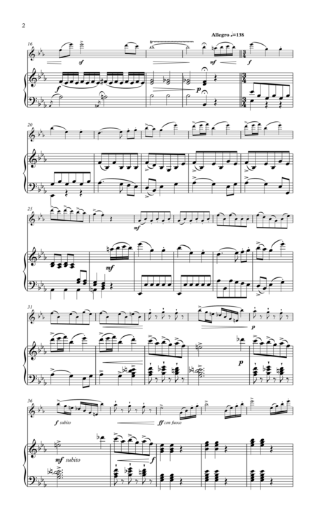 Demersseman Andante Allegro For Flute Piano Page 2
