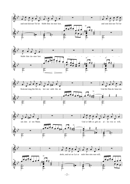 Der Leiermann For Medium Voice And Guitar G Minor Page 2