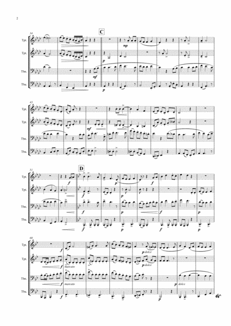 Der Mai Ist Gekommen German Folk Song Brass Quartet Page 2