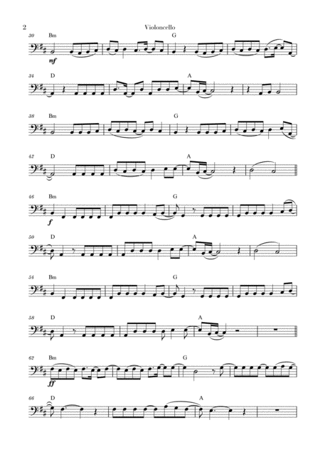 Despacito For Cello With Chords Page 2