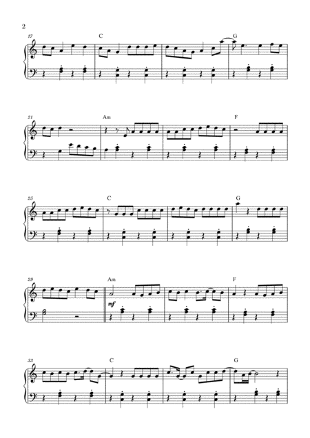 Despacito For Easy Piano Page 2