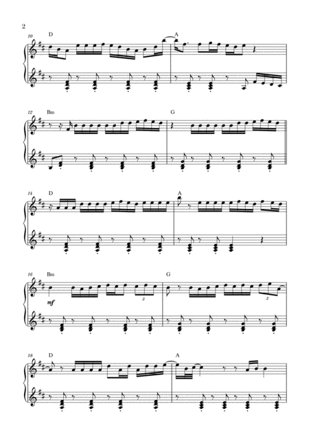 Despacito For Piano Solo With Chords Page 2