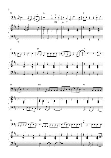 Despacito For Trombone And Piano With Chords Page 2