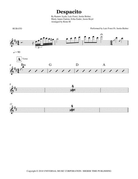 Despacito Lead Sheet Performed By Luis Fonsi Ft Justin Bieber Page 2