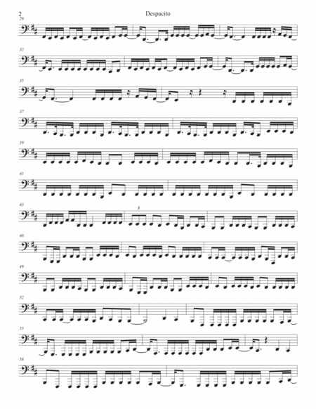 Despacito Original Key Tuba Page 2