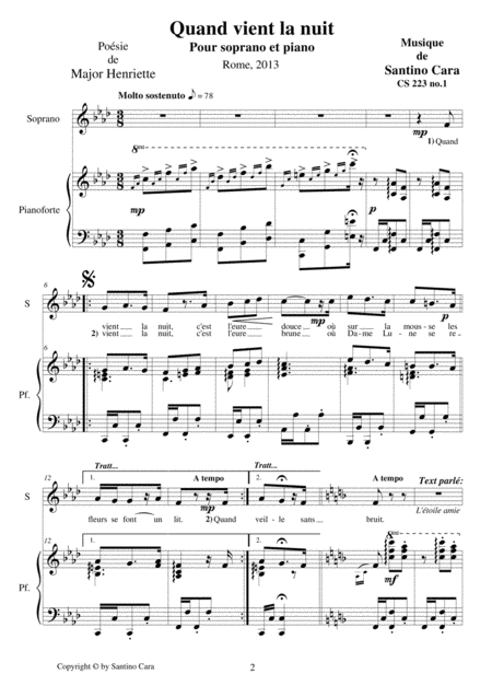 Deux Chansons Franaises Soprano Et Piano Page 2