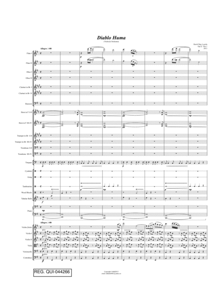 Diablo Huma For Violin Orchestra Op 22 Nro 1 Page 2