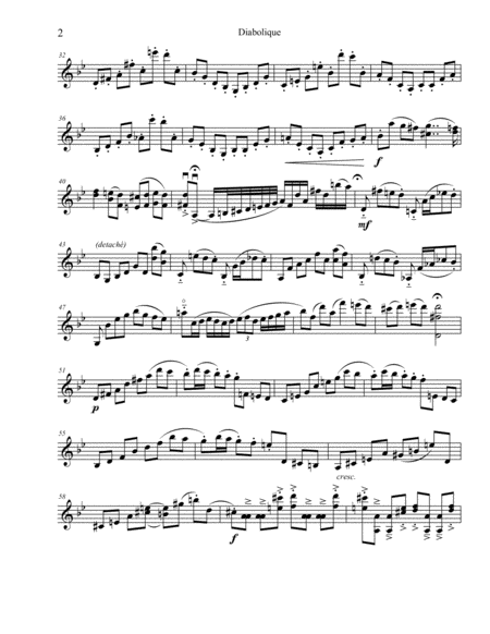 Diabolique Capriccio For Solo Violin Page 2