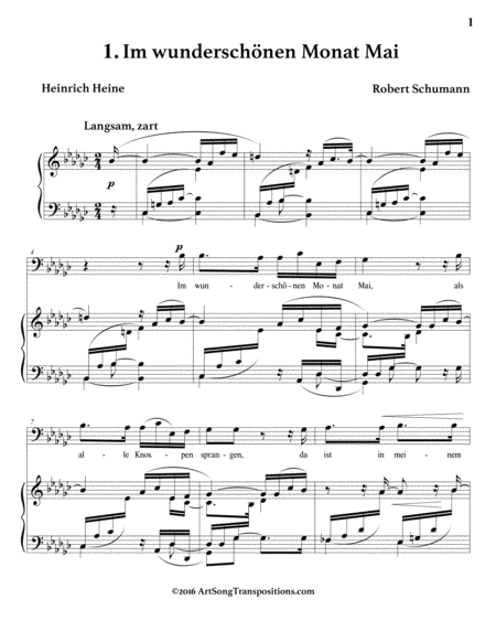 Dichterliebe Op 48 Cycle Transposed Down A Minor Third Page 2