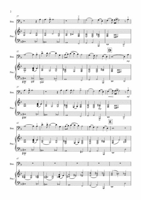 Didos Lament For Bassoon And Piano Page 2