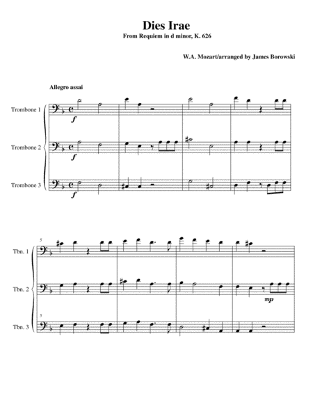 Dies Irae From Mozart Requiem In D Minor Page 2