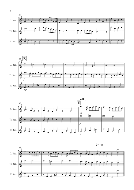 Ding Dong Merrily On High For Recorder Trio Page 2