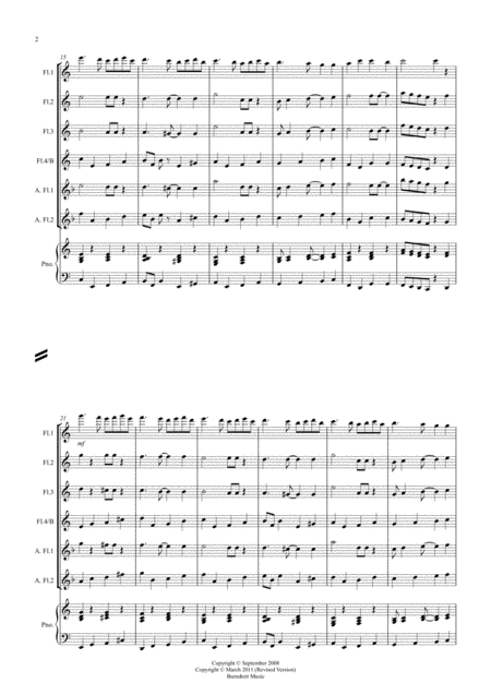 Ding Dong Merrily On High Jazzy Style For Flute Quartet Page 2