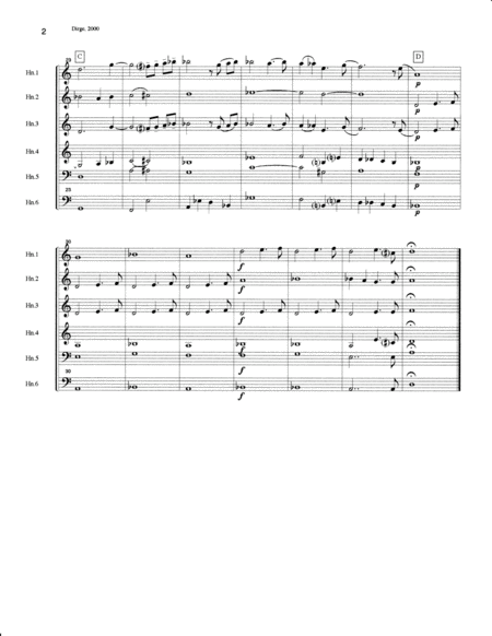 Dirge For Horn Sextet Page 2