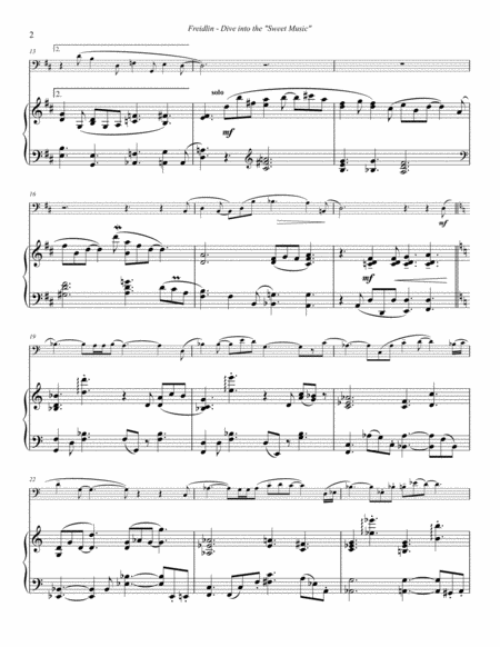 Dive Into The Sweet Music For Trombone And Piano Page 2