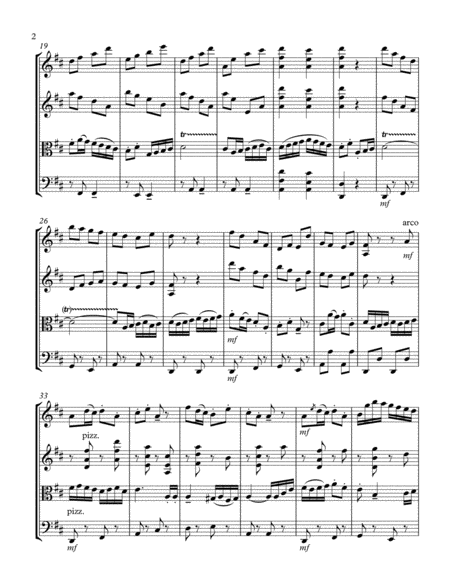 Divertimento In D For String Quartet Page 2