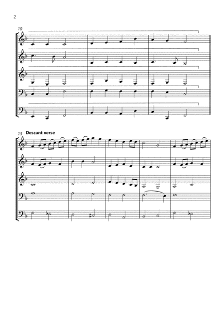 Dix Hymn Tune For Brass Quintet With Reharmonisation And Descant Page 2