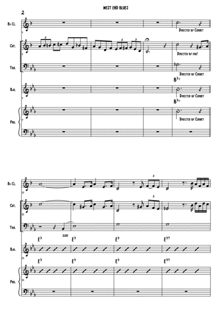 Dixieland Jazz Band West End Blues Page 2