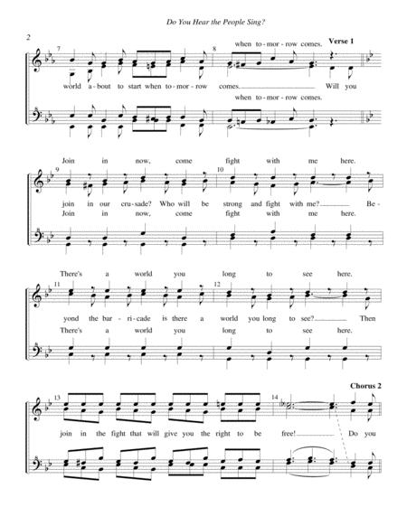 Do You Hear The People Sing From Les Miserables Arr Tom Gentry Page 2