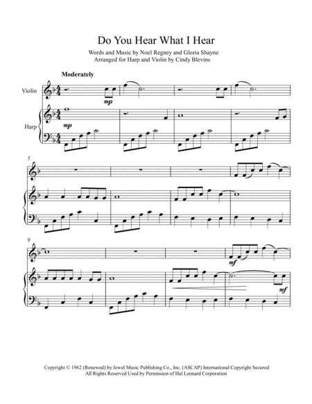 Do You Hear What I Hear Arranged For Piano And Violin Page 2