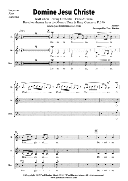 Domine Jesu Christe Vocal Score Page 2