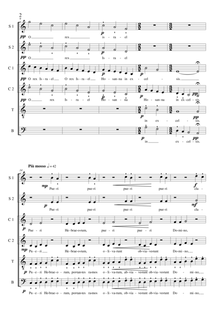 Dominica In Palmis Antiphony For Choir Ssaatb A Cappella Page 2