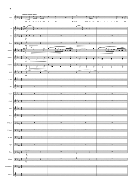 Donde Lieta Usci From La Bohme G Puccini Arranged For Soprano Solo And Concert Band Page 2