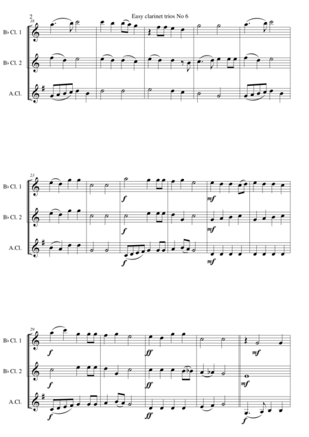 Donkey Riding For Clarinet Trio 2 B Flats And 1 Alto Page 2