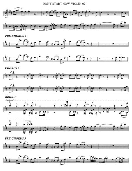 Dont Start Now Violin Page 2