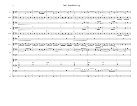 Dont Stop Believin For Medium To Large Ensemble Page 2